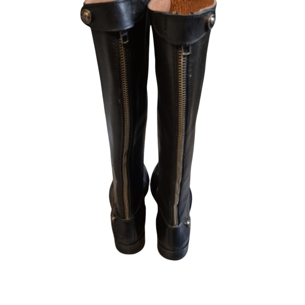 FRYE TALL BLACK LEATHER BOOTS - Picture 4 of 7